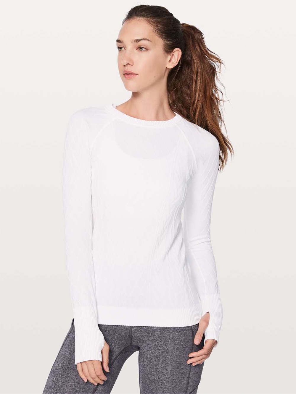 Lululemon Rest Less Pullover White Longsleeve